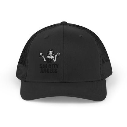 Sin City Angels Trucker Hat – Embroidered Vegas Girl Hat for Party Vibes