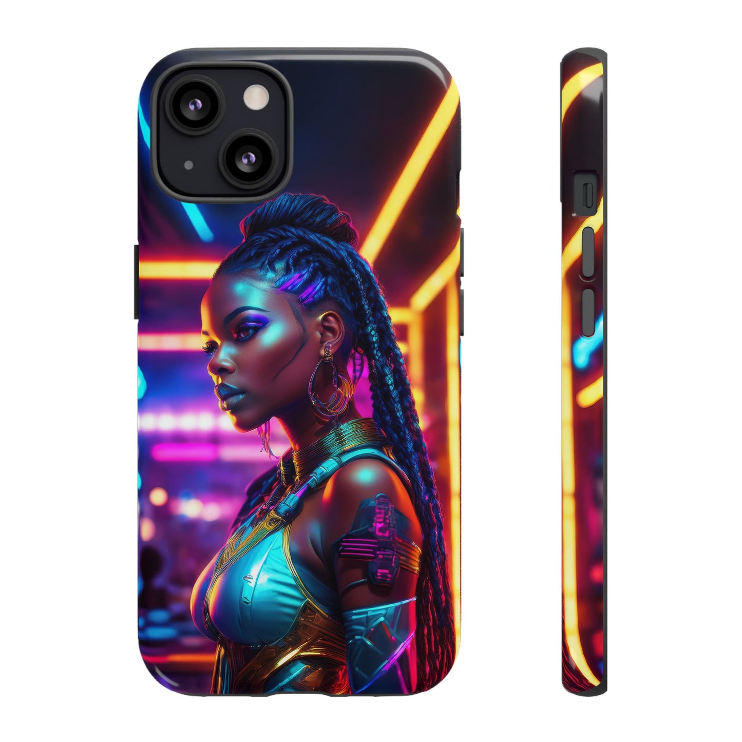 Futuristic Cyberpunk Female Cell Phone Case 006