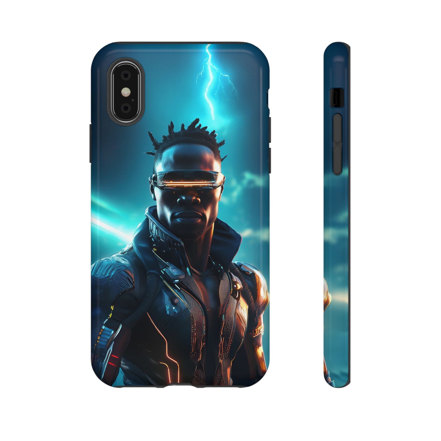 Futuristic Cyberpunk Male Cell Phone Case 014