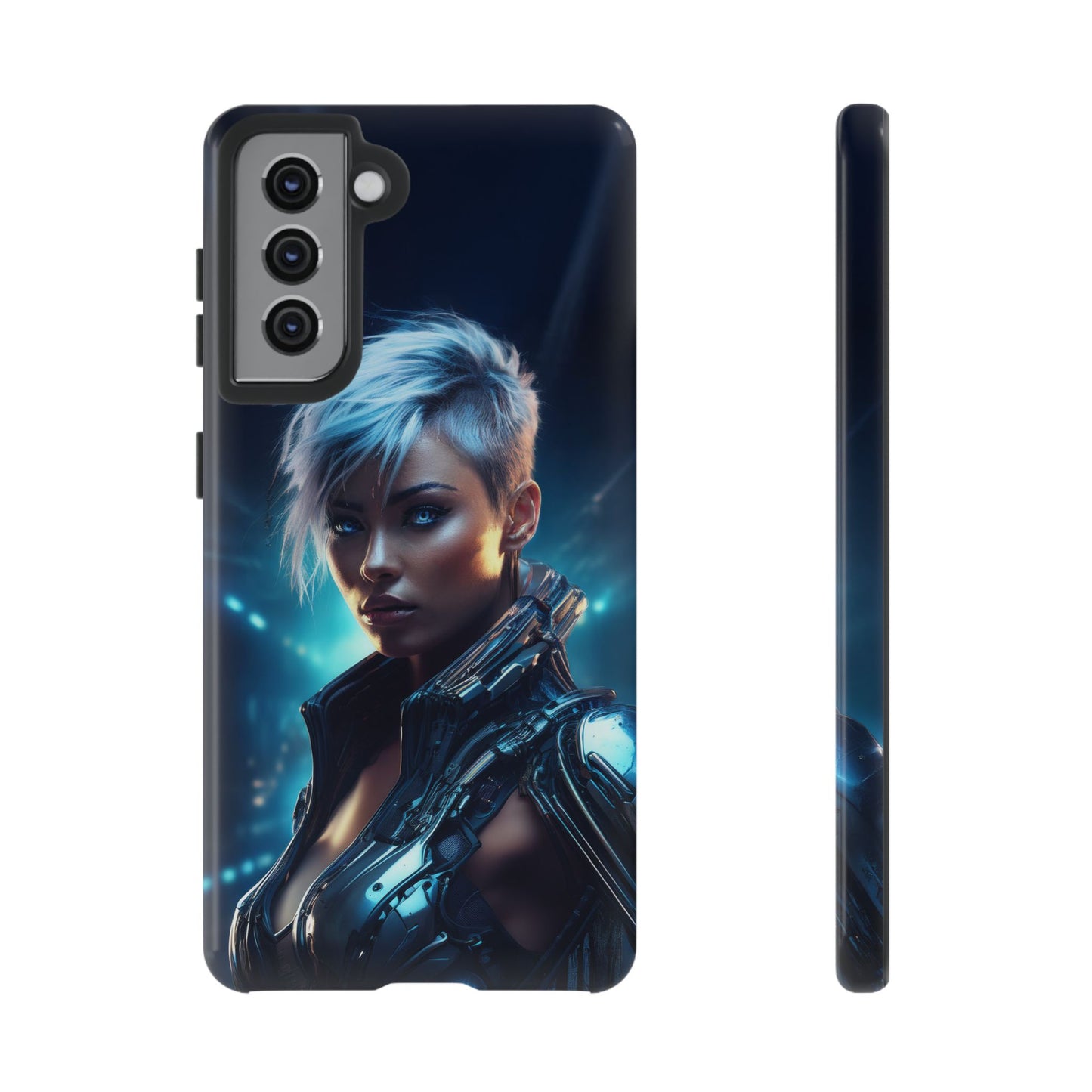 Futuristic Cyberpunk Female Cell Phone Case 027