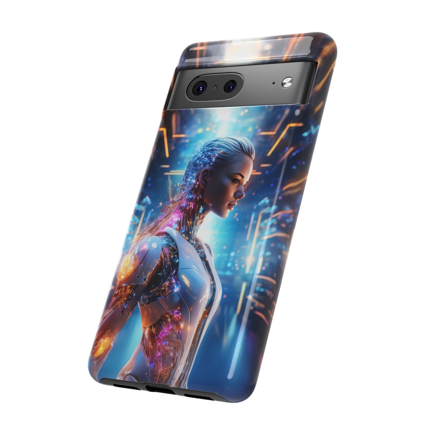 Futuristic Human Android Hybrid Cell Phone Case 008