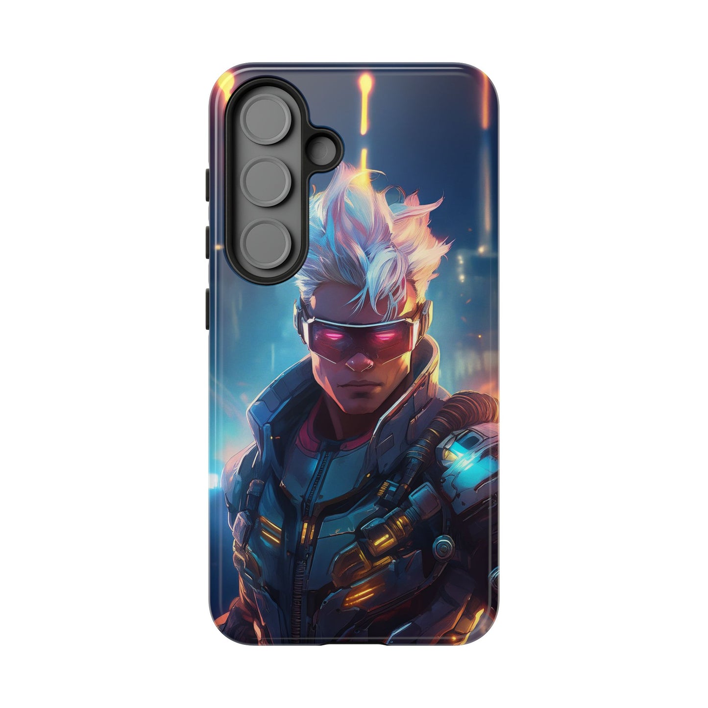 Futuristic Cyberpunk Male Cell Phone Case 018