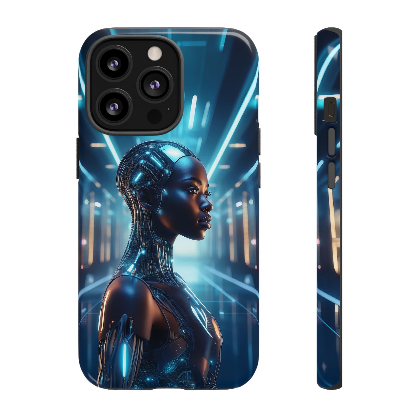 Futuristic Human Android Hybrid Cell Phone Case 003