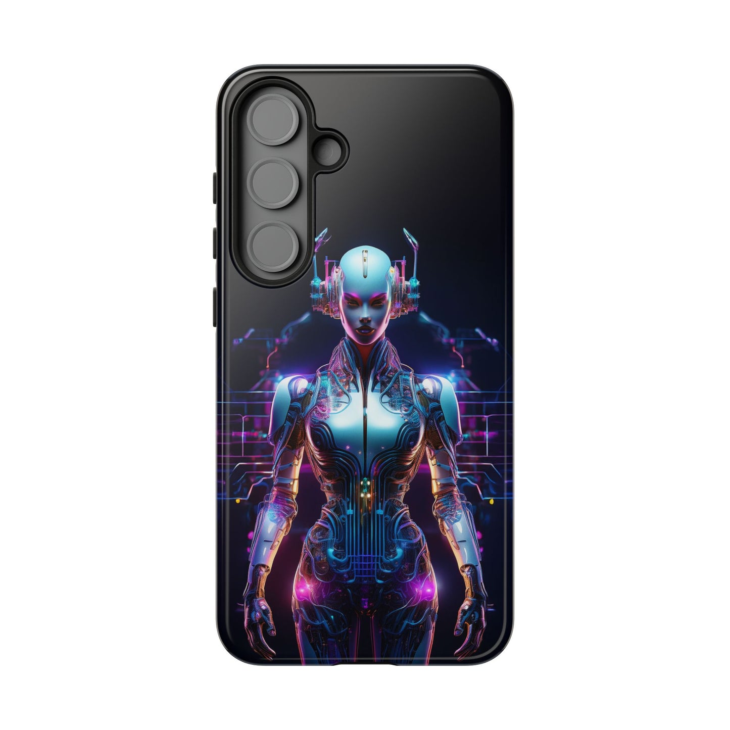 Futuristic Human Android Hybrid Cell Phone Case 001