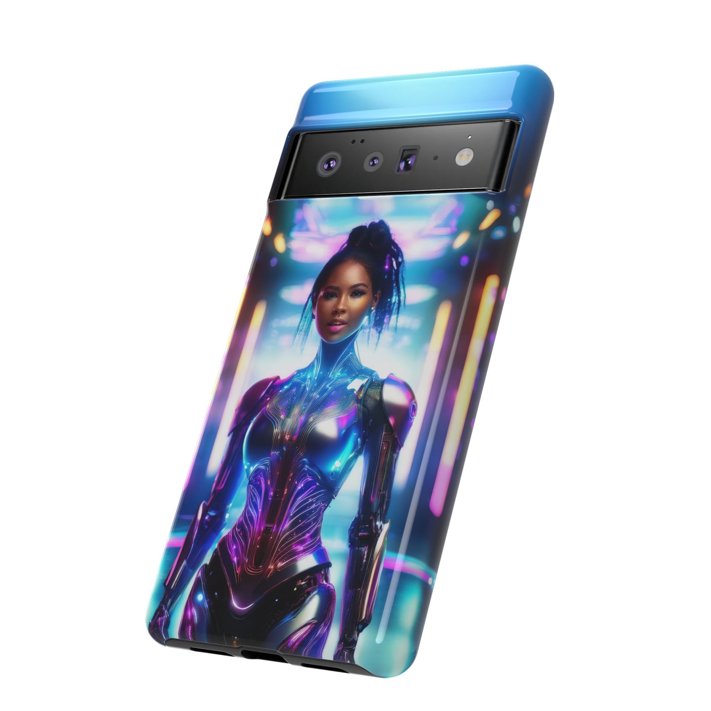 Futuristic Human Android Hybrid Cell Phone Case 009