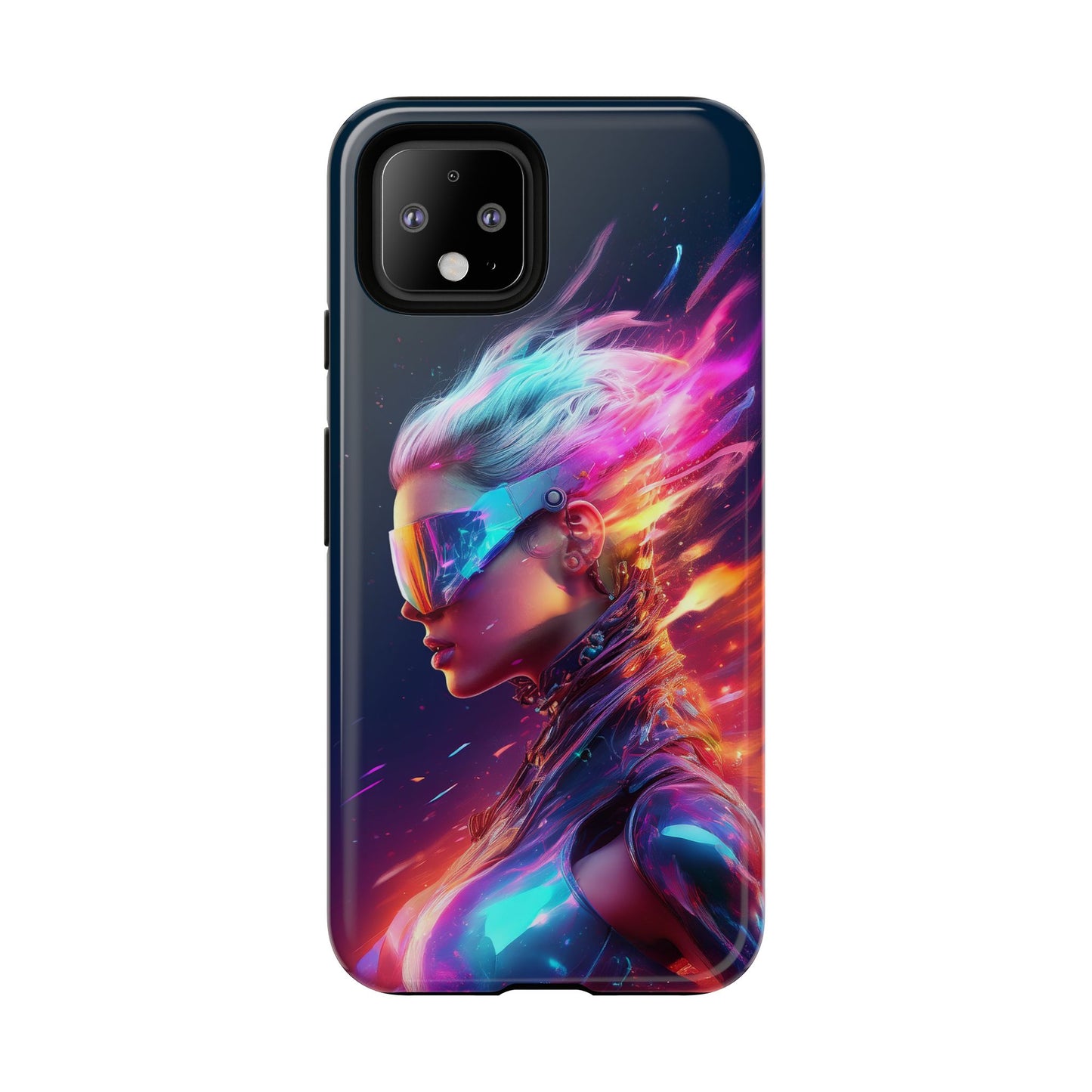 Futuristic Cyberpunk Female Cell Phone Case 025