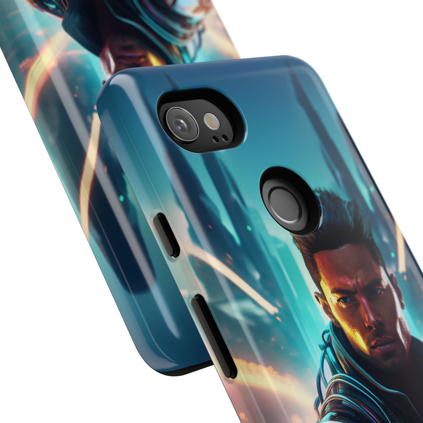 Futuristic Cyberpunk Male Cell Phone Case 015