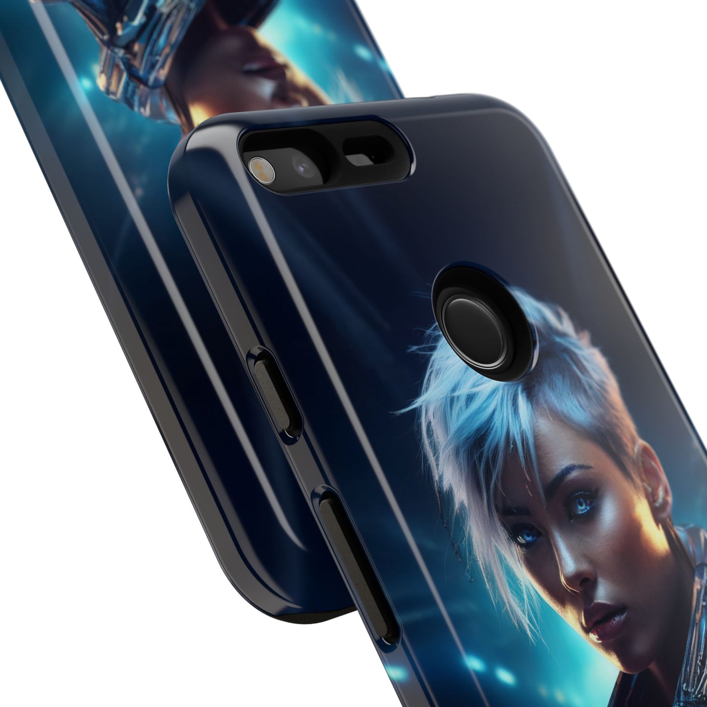 Futuristic Cyberpunk Female Cell Phone Case 027