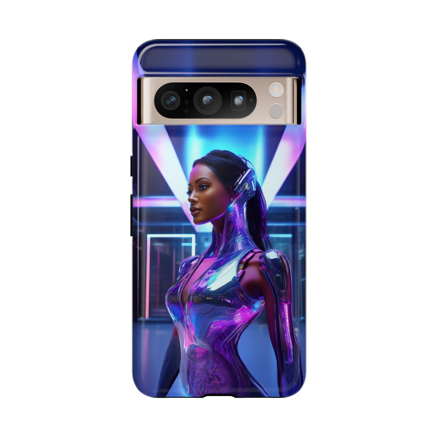 Futuristic Human Android Hybrid Cell Phone Case 017