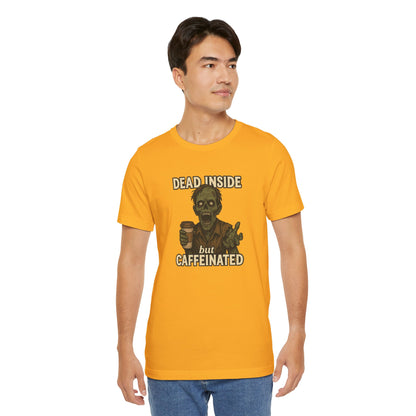Dead Inside But Caffeinated Halloween Shirt – Funny Zombie Coffee Tee for Tired Souls