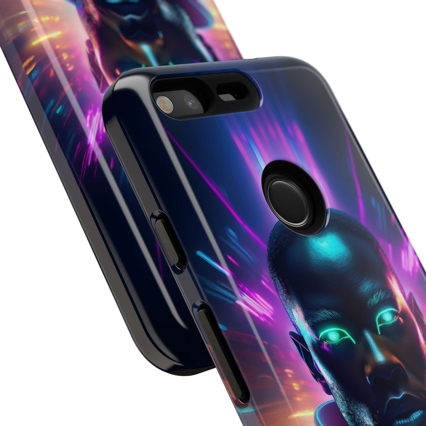 Futuristic Cyberpunk Male Cell Phone Case 022