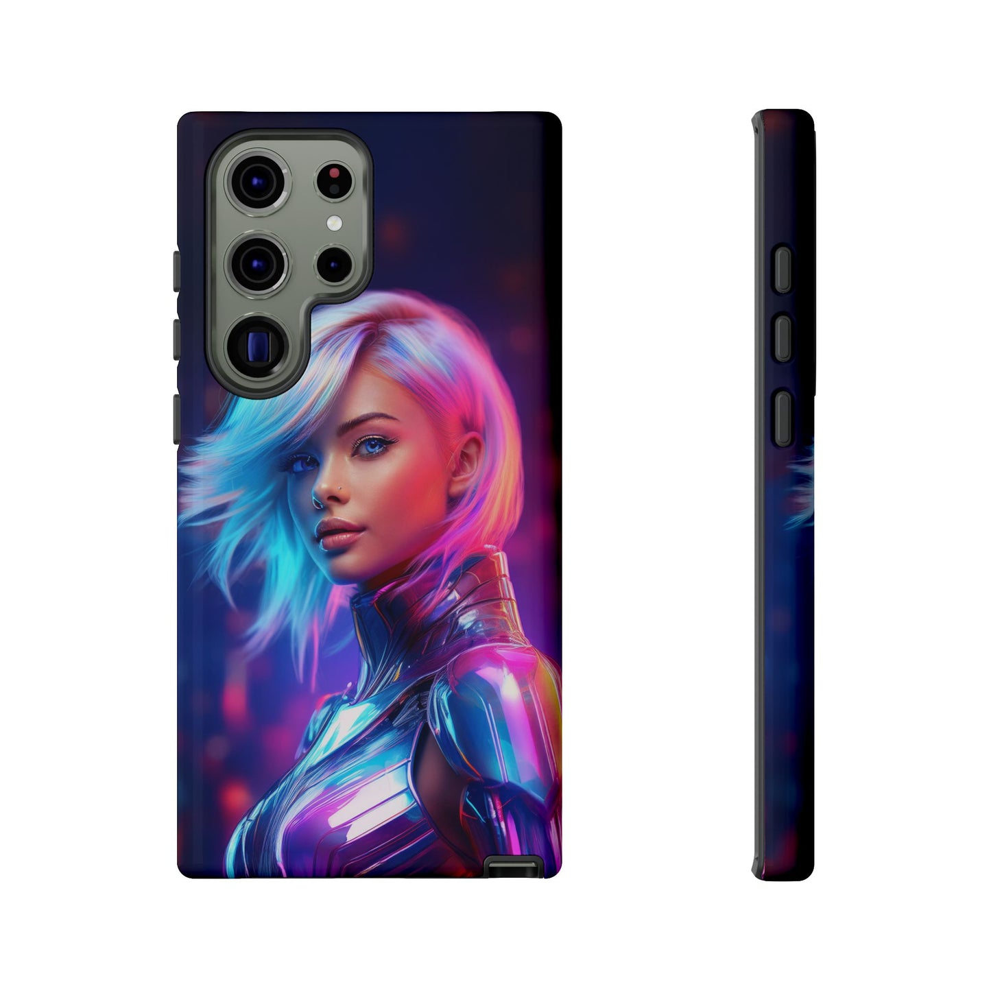 Futuristic Cyberpunk Female Cell Phone Case 028