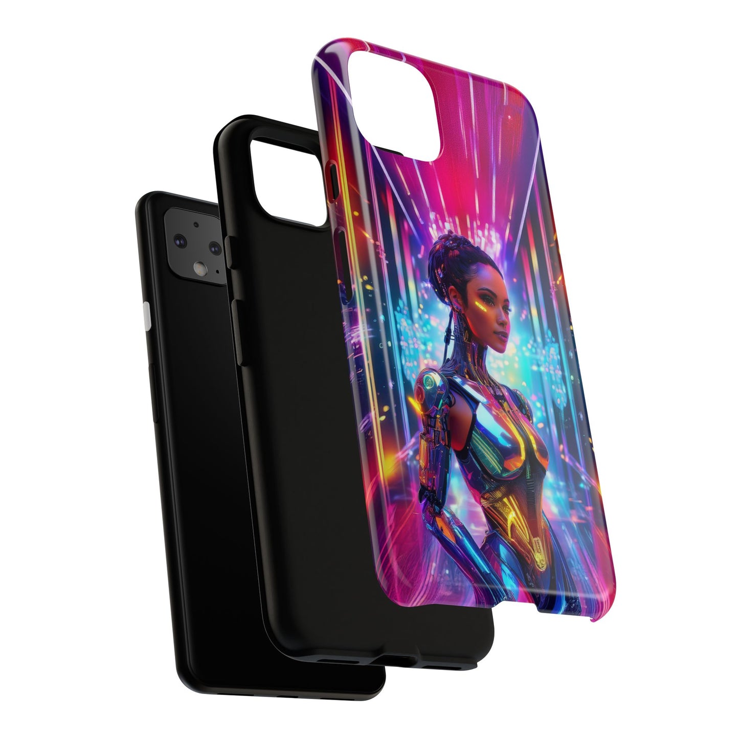 Futuristic Human Android Hybrid Cell Phone Case 006