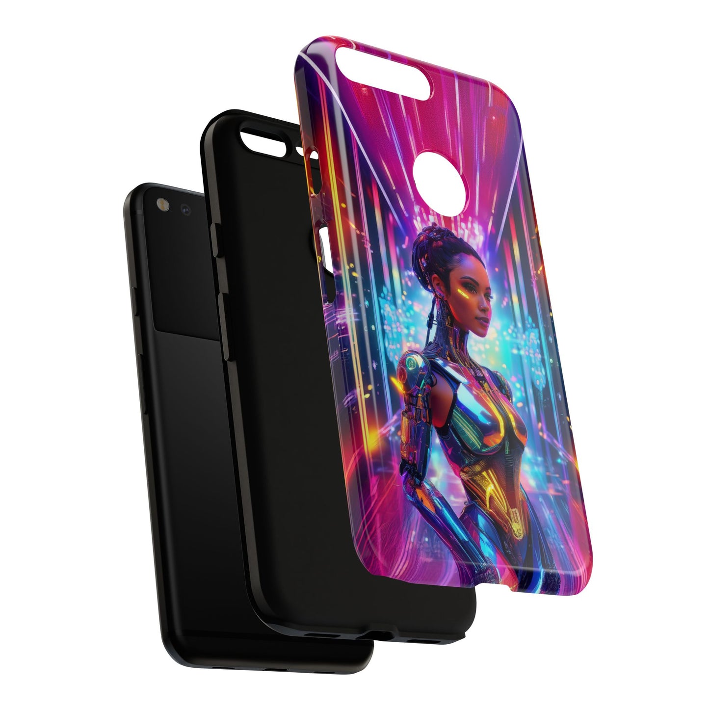 Futuristic Human Android Hybrid Cell Phone Case 006