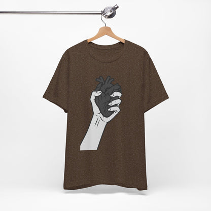 Broken Heart Graphic Tee Dark Theme – Emotional Vector Design for the Heartbroken and Strong