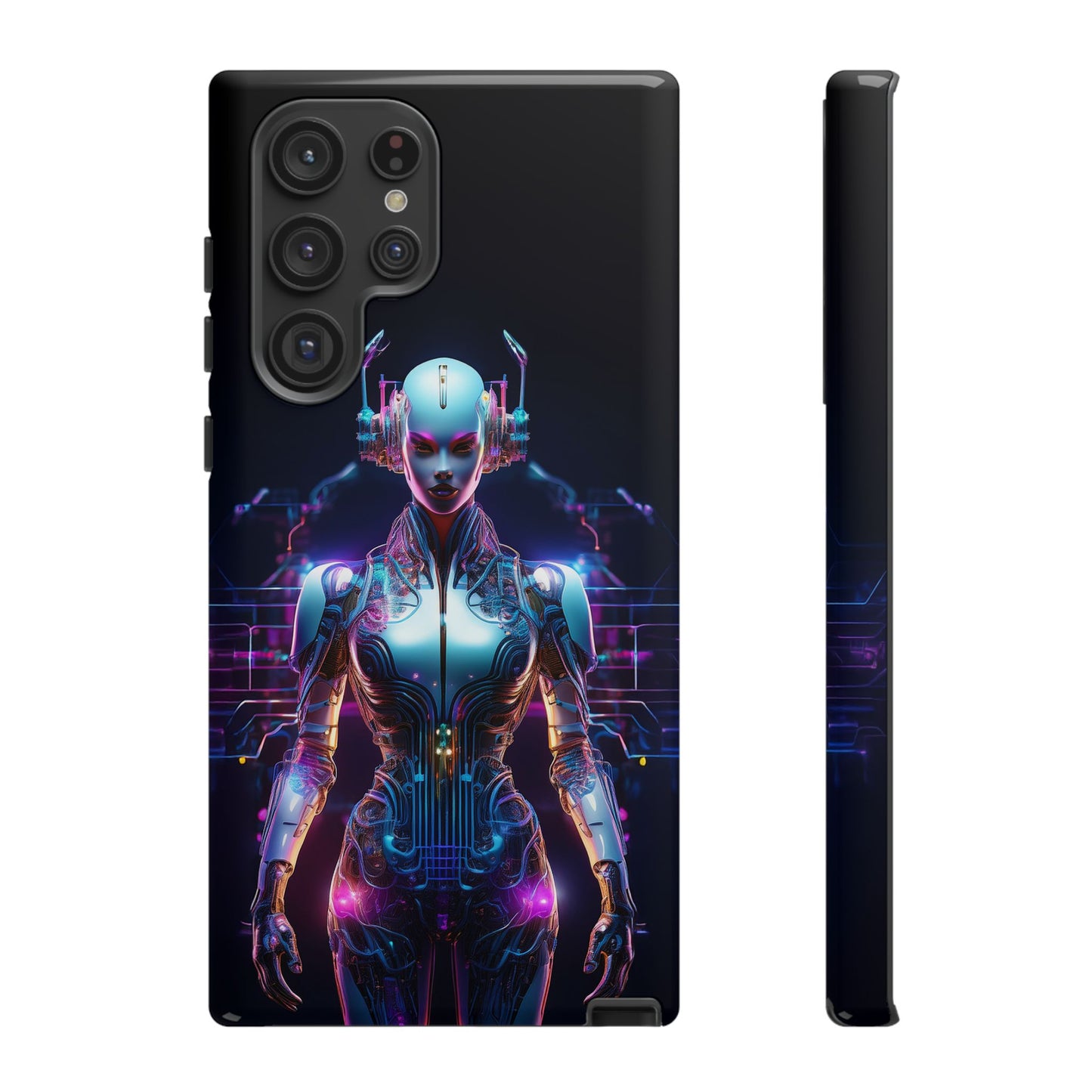 Futuristic Human Android Hybrid Cell Phone Case 001