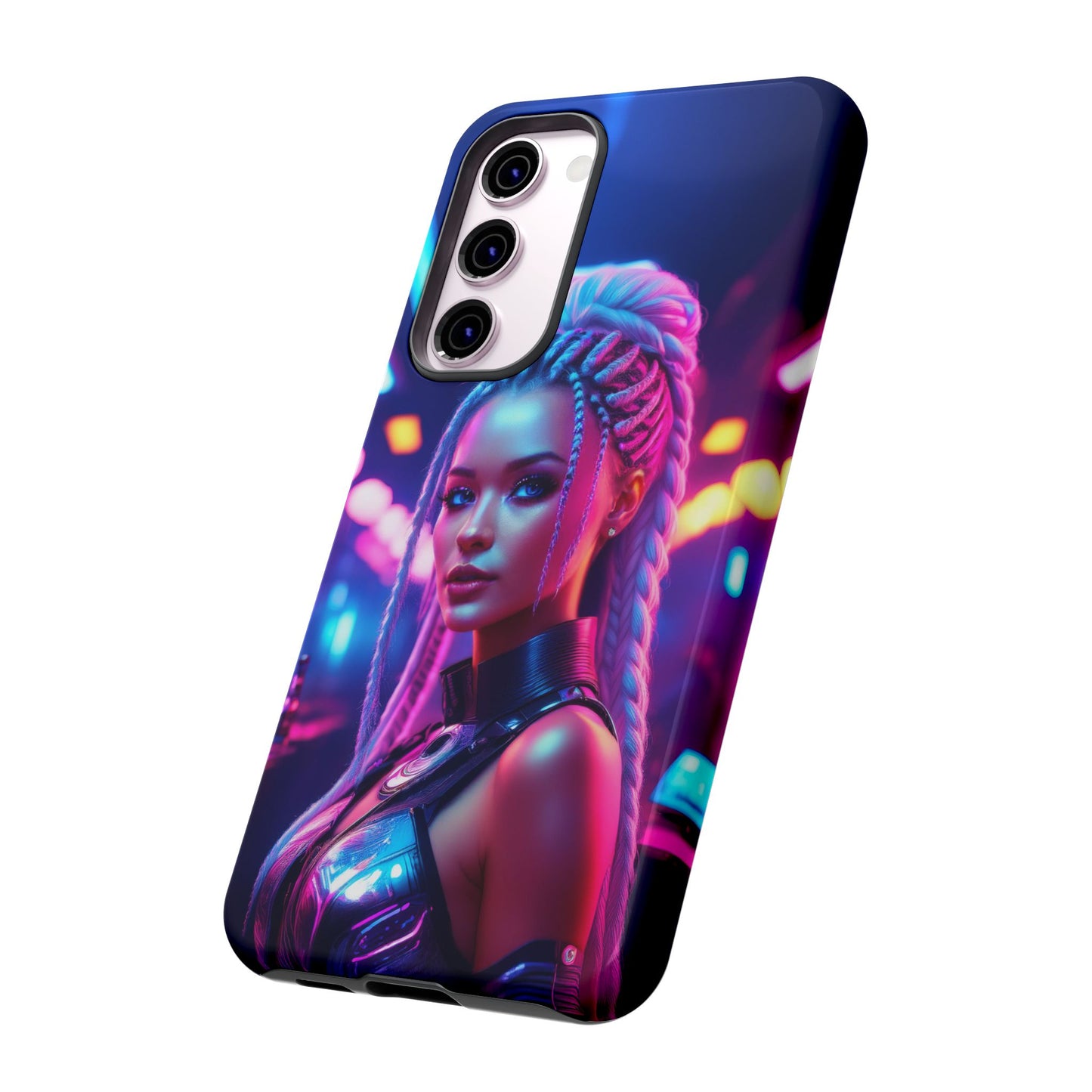 Futuristic Cyberpunk Female Cell Phone Case 007