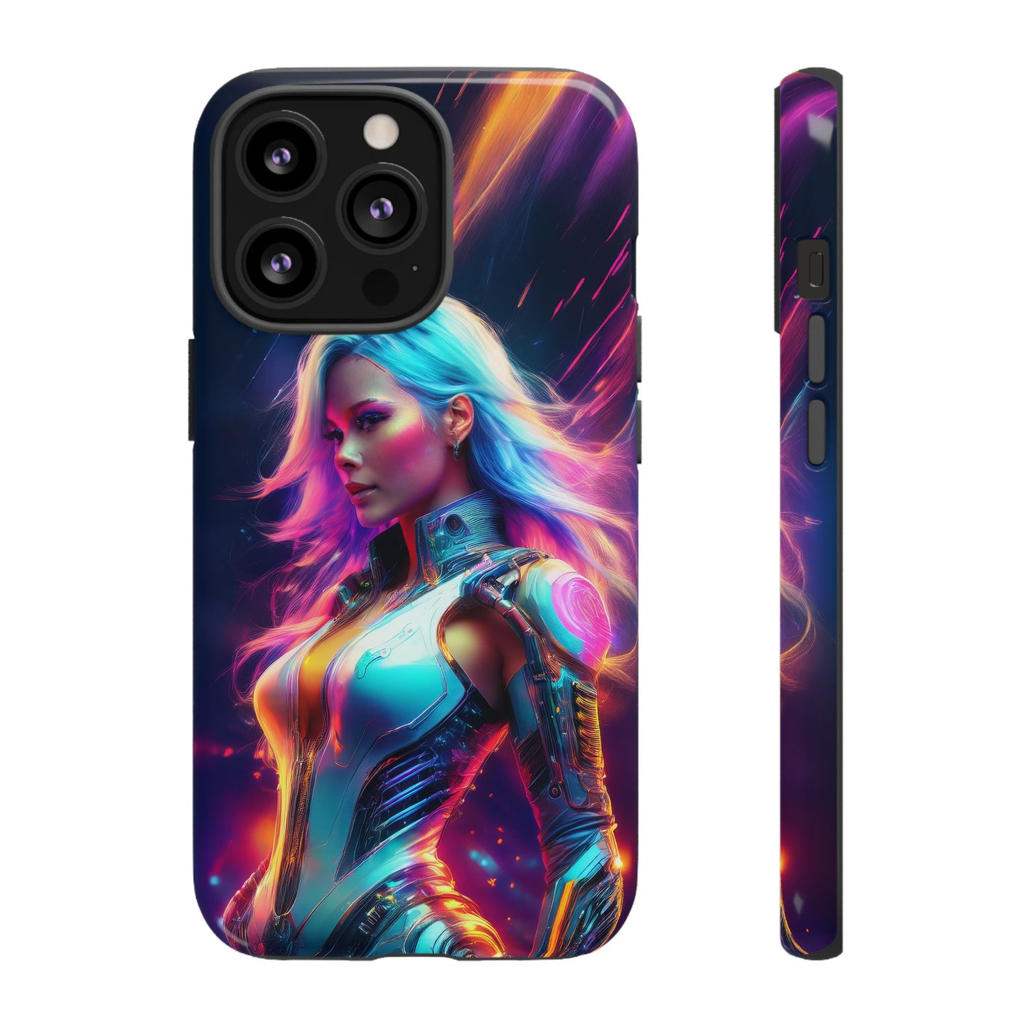 Futuristic Cyberpunk Female Cell Phone Case 012