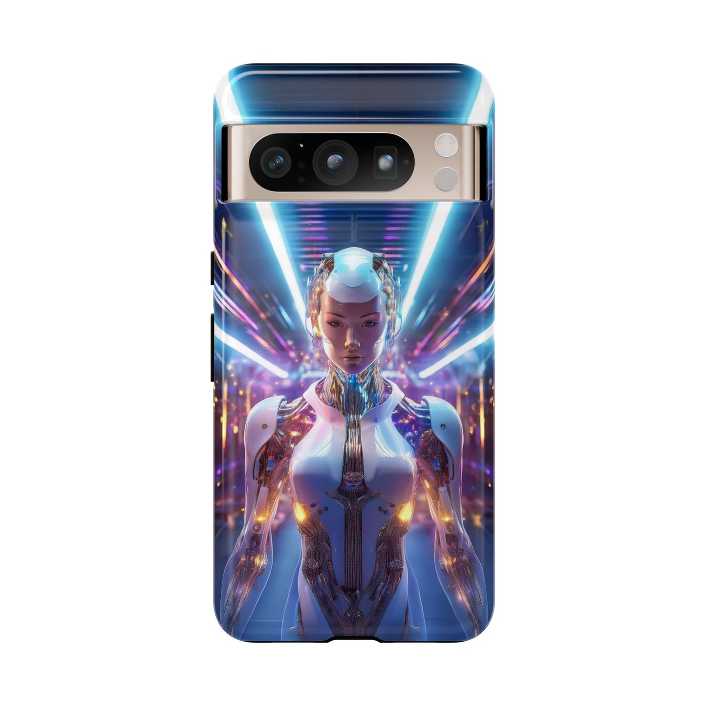 Futuristic Human Android Hybrid Cell Phone Case 007