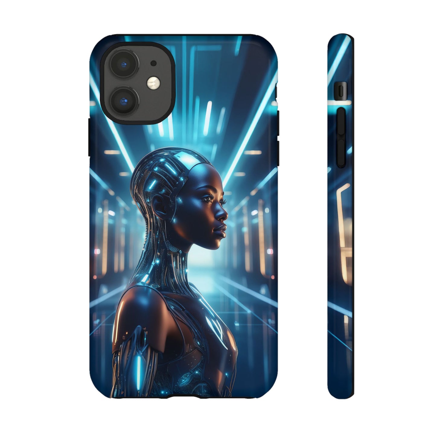 Futuristic Human Android Hybrid Cell Phone Case 003