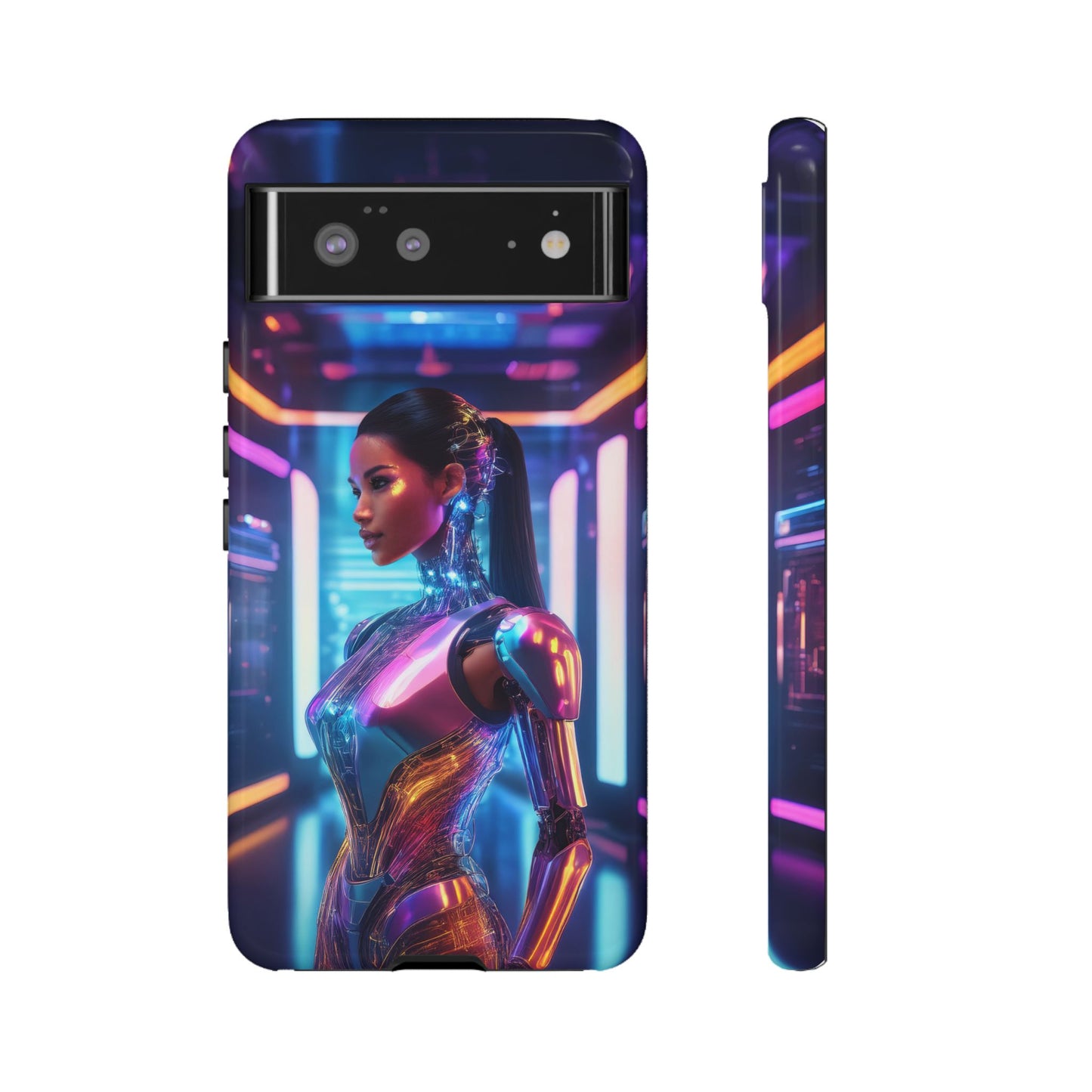 Futuristic Human Android Hybrid Cell Phone Case 016