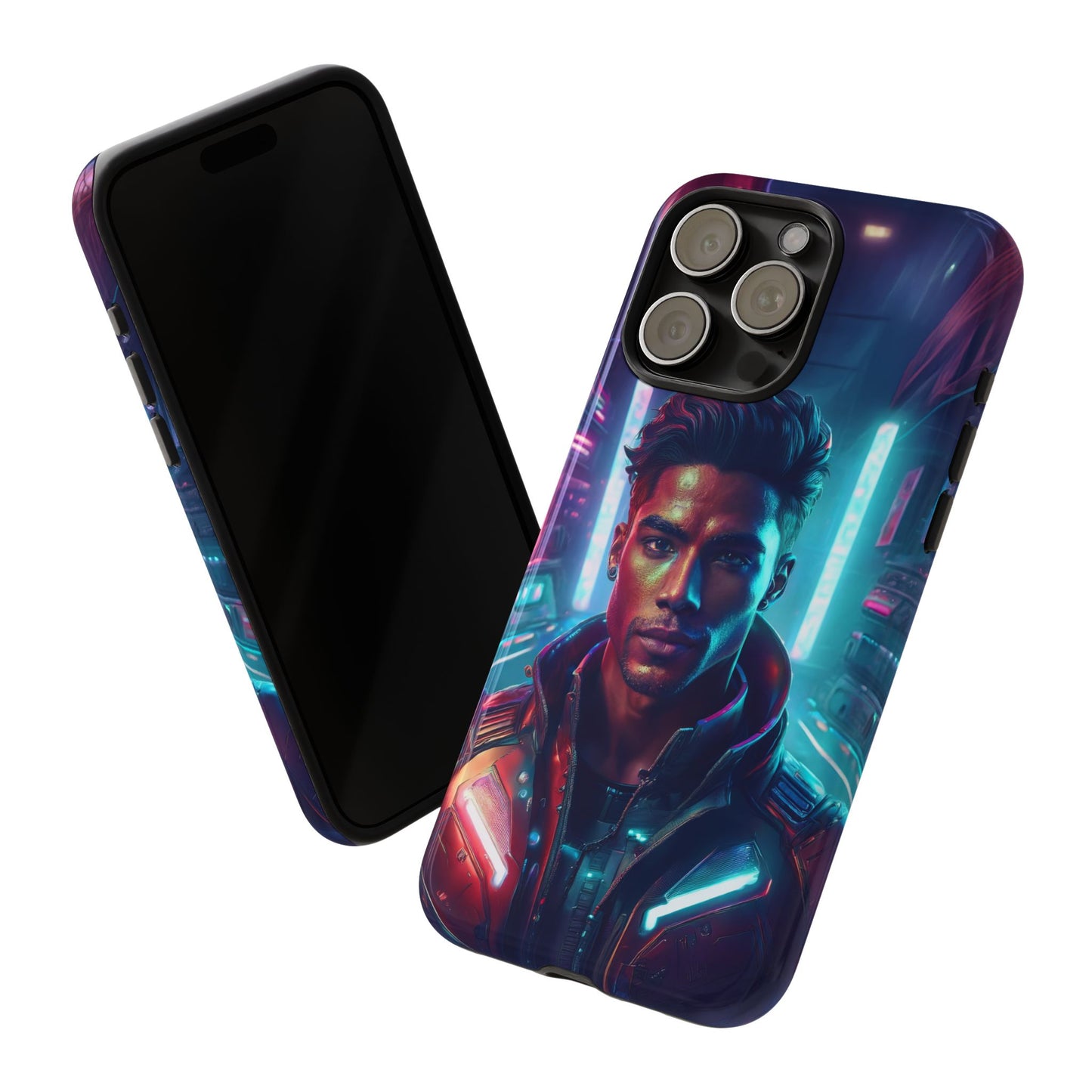 Futuristic Cyberpunk Male Cell Phone Case 007