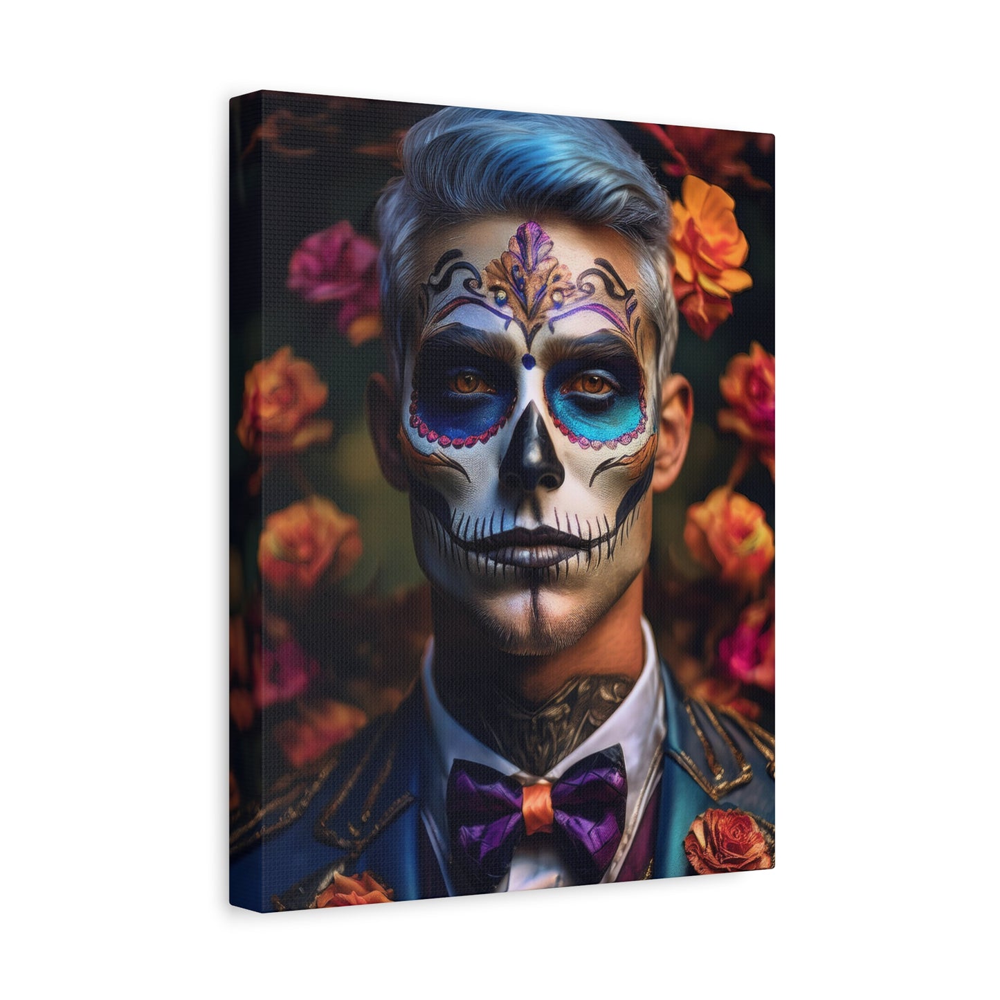 Dia de los Muertos Canvas Art | Day of the Dead - Stretched Matte Wall Decor 001