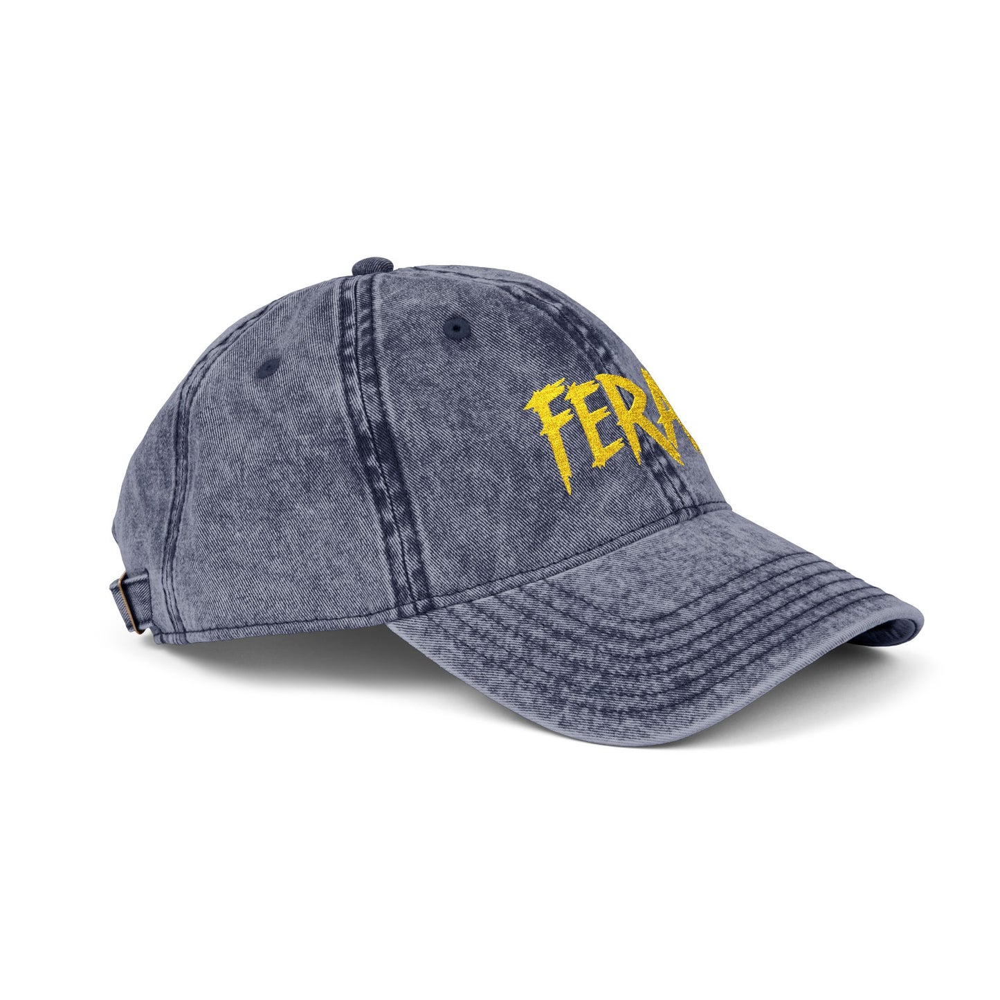 FERAL Vintage Hat – Bold Statement Hat with Wild Energy Font for Rebels, Misfits, and Chaos Enthusiasts