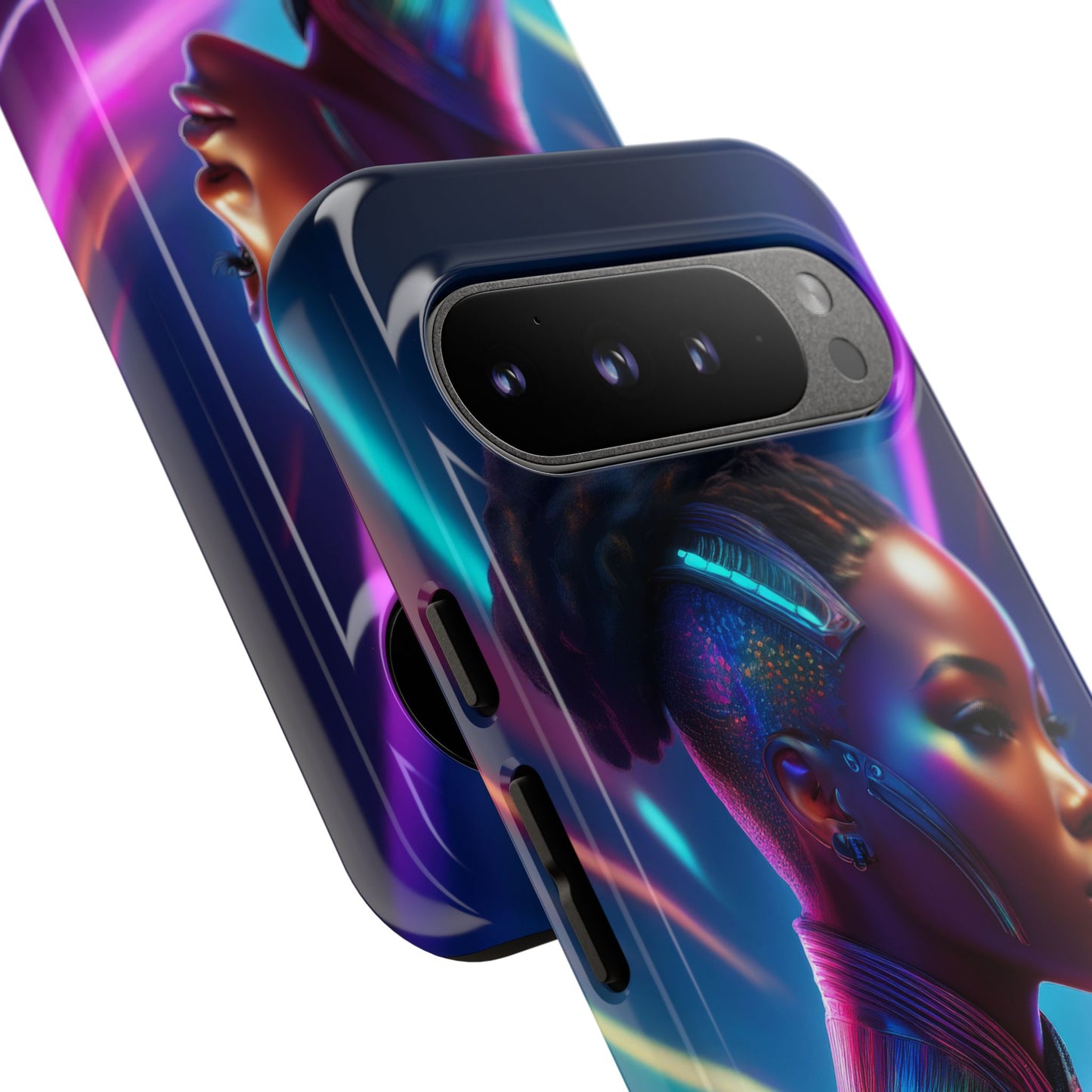 Futuristic Cyberpunk Female Cell Phone Case 014