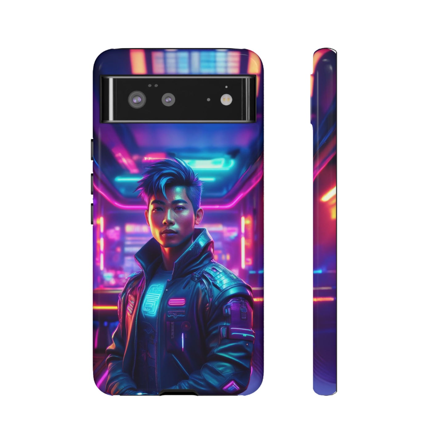 Futuristic Cyberpunk Male Cell Phone Case 012