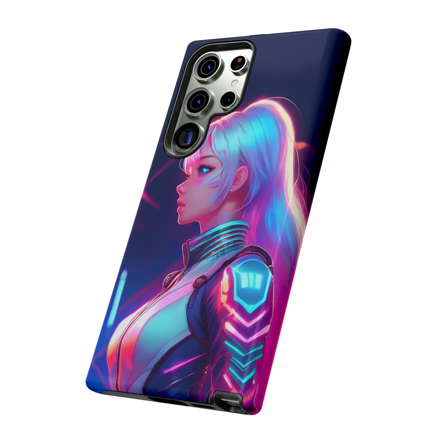 Futuristic Cyberpunk Female Cell Phone Case 009