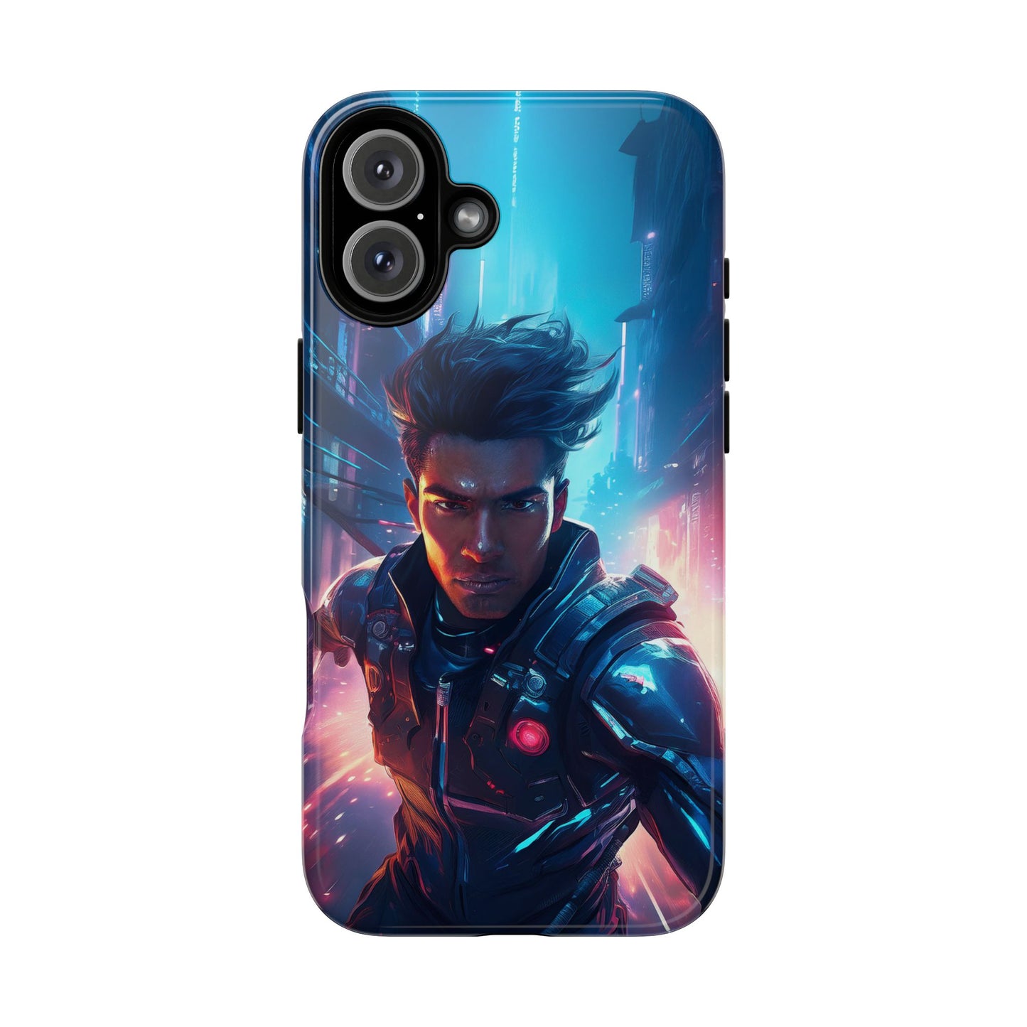 Futuristic Cyberpunk Male Cell Phone Case 017