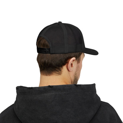 The Boss Trucker Hat – Embroidered Statement Hat for Power Moves Only. Orange Letters