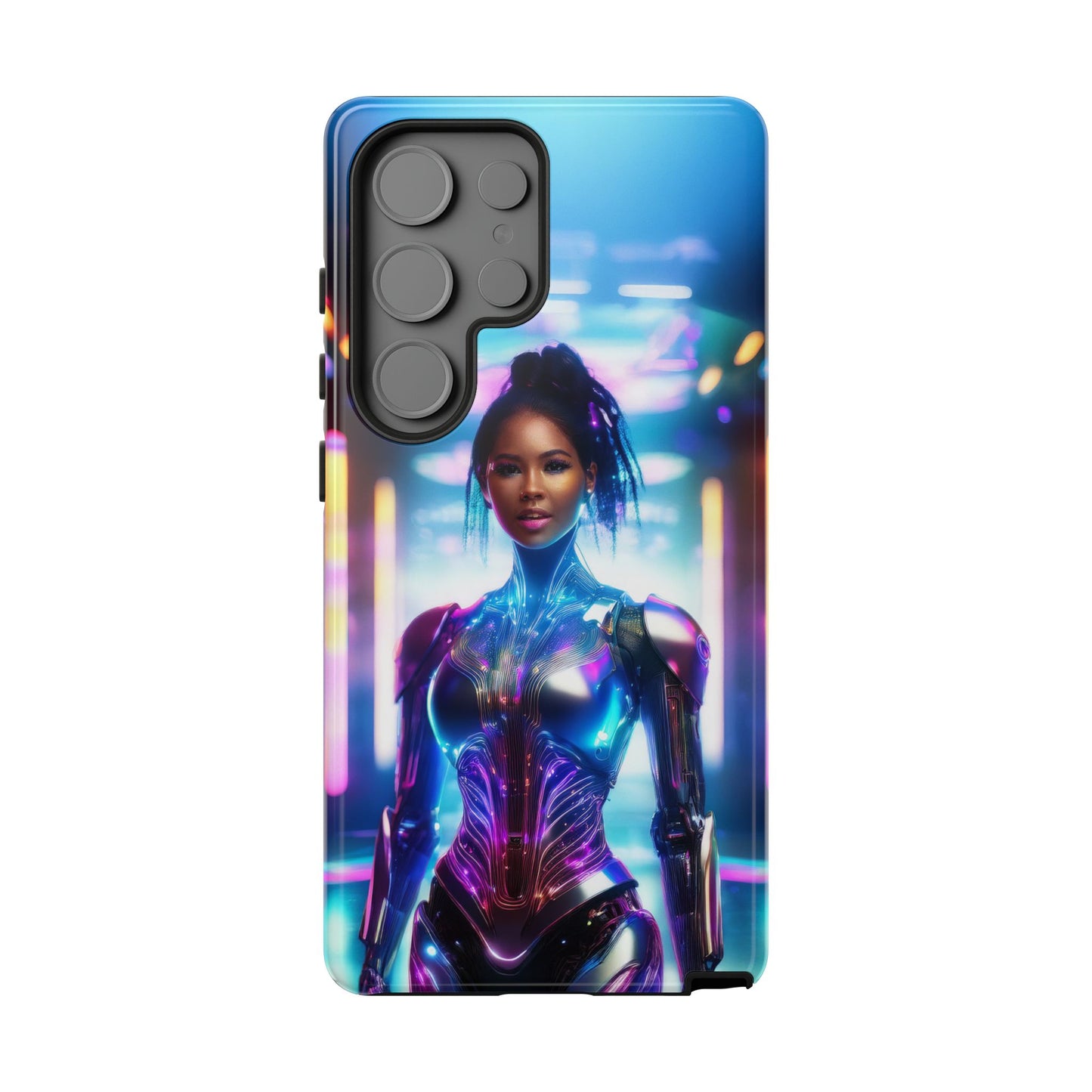 Futuristic Human Android Hybrid Cell Phone Case 009