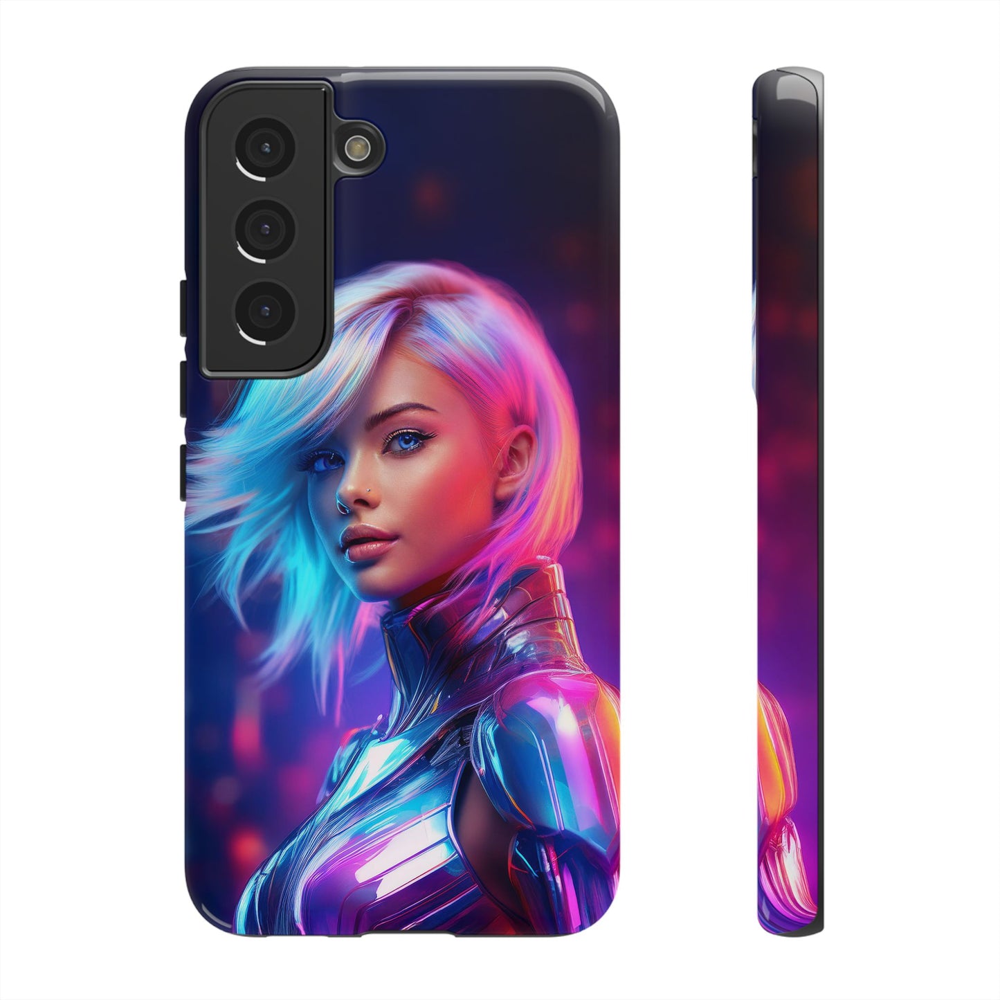 Futuristic Cyberpunk Female Cell Phone Case 028