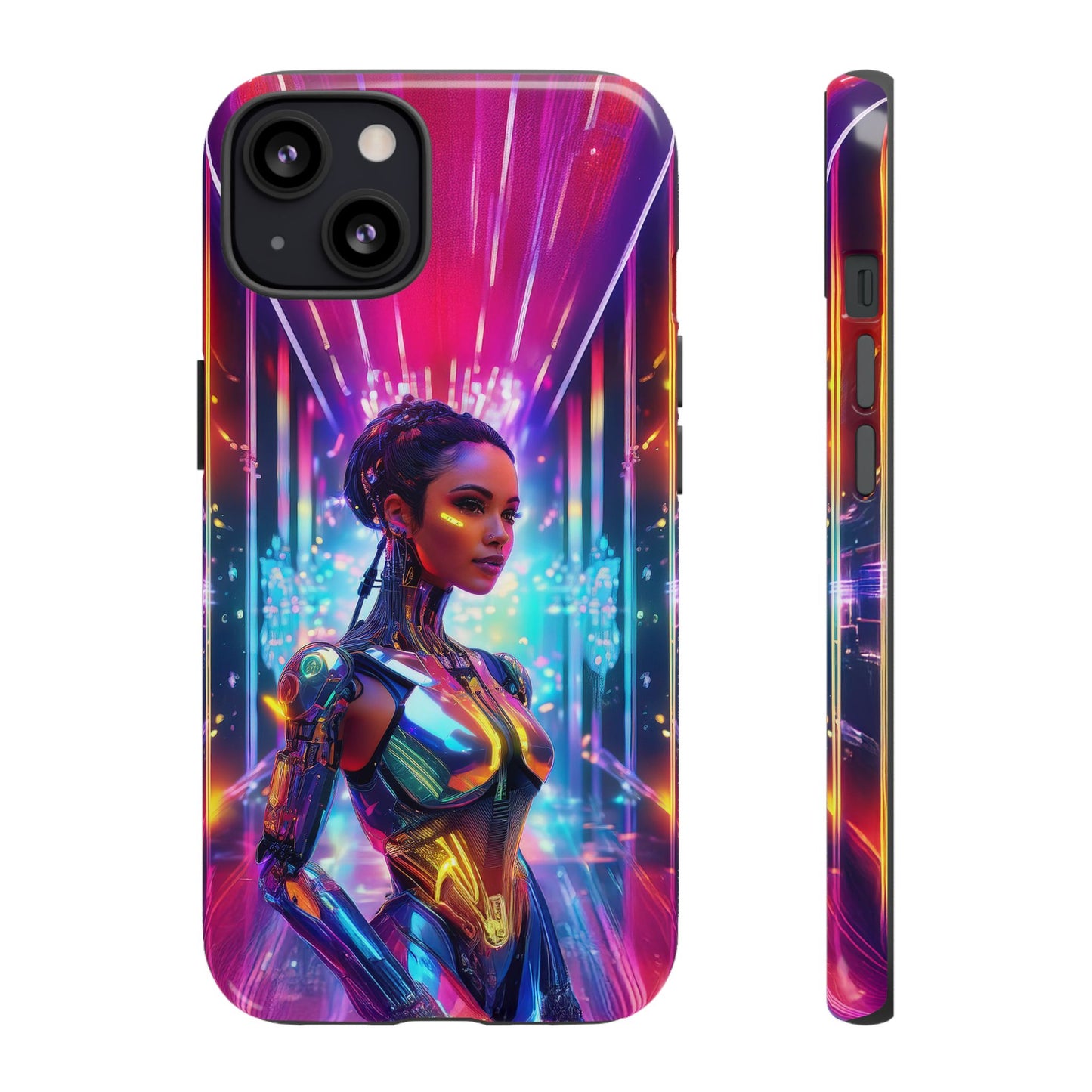 Futuristic Human Android Hybrid Cell Phone Case 006