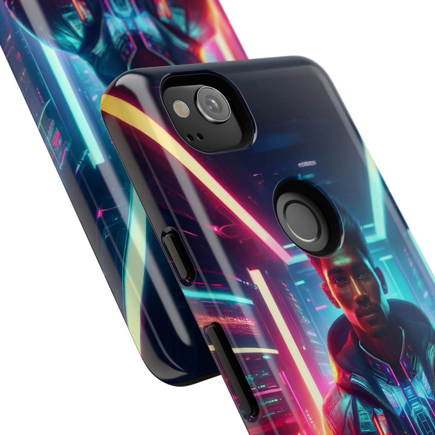 Futuristic Cyberpunk Male Cell Phone Case 001