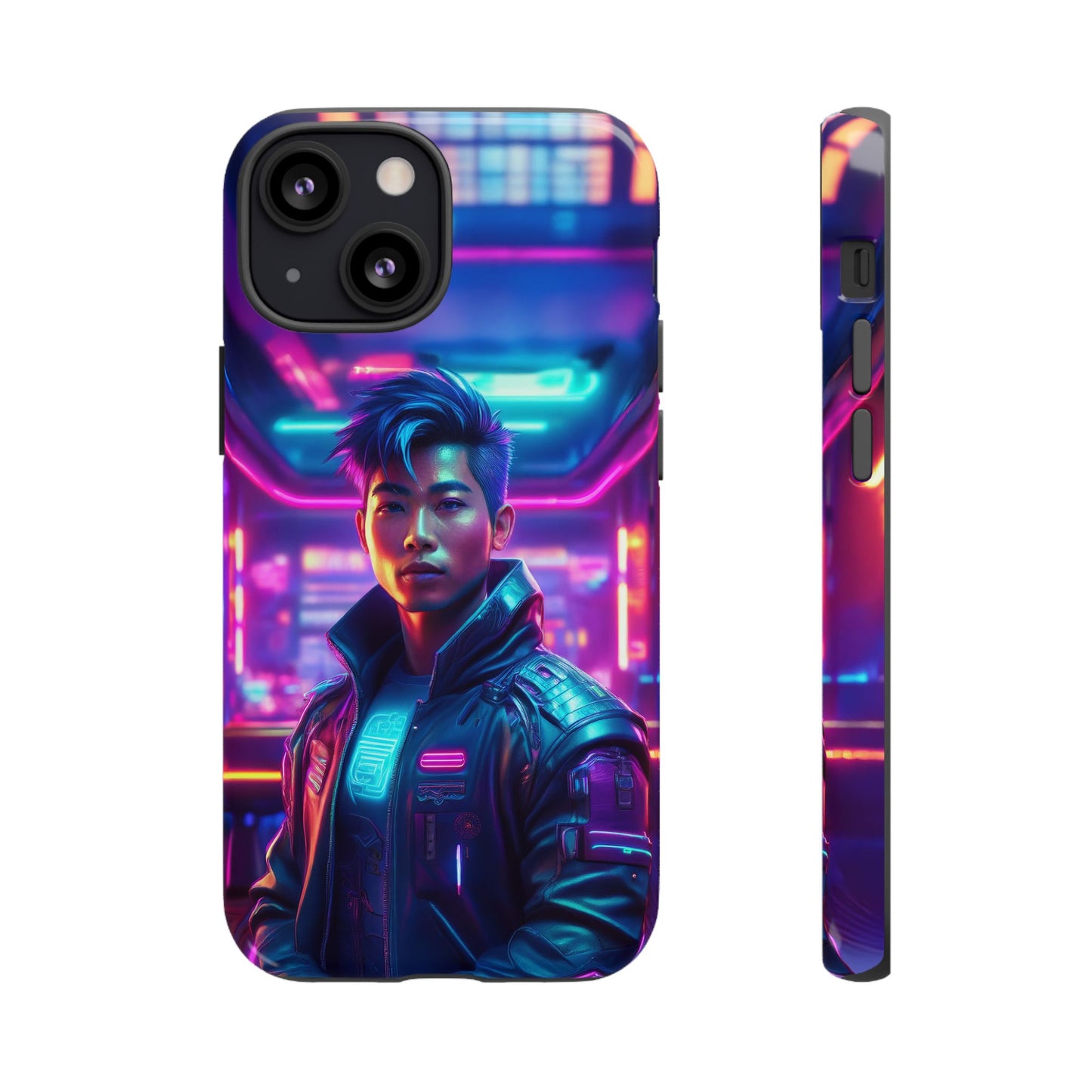 Futuristic Cyberpunk Male Cell Phone Case 012