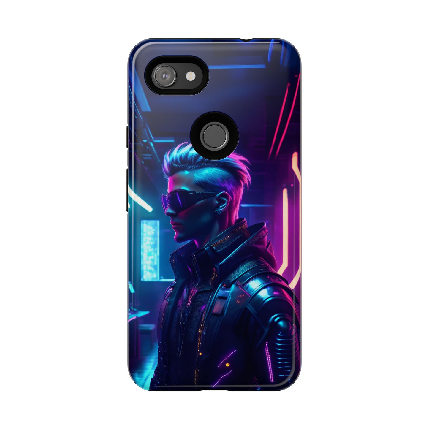 Futuristic Cyberpunk Male Cell Phone Case 002