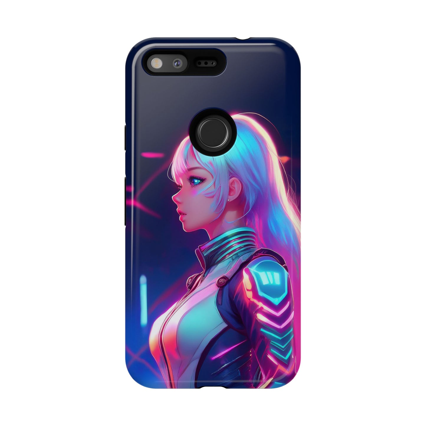 Futuristic Cyberpunk Female Cell Phone Case 009