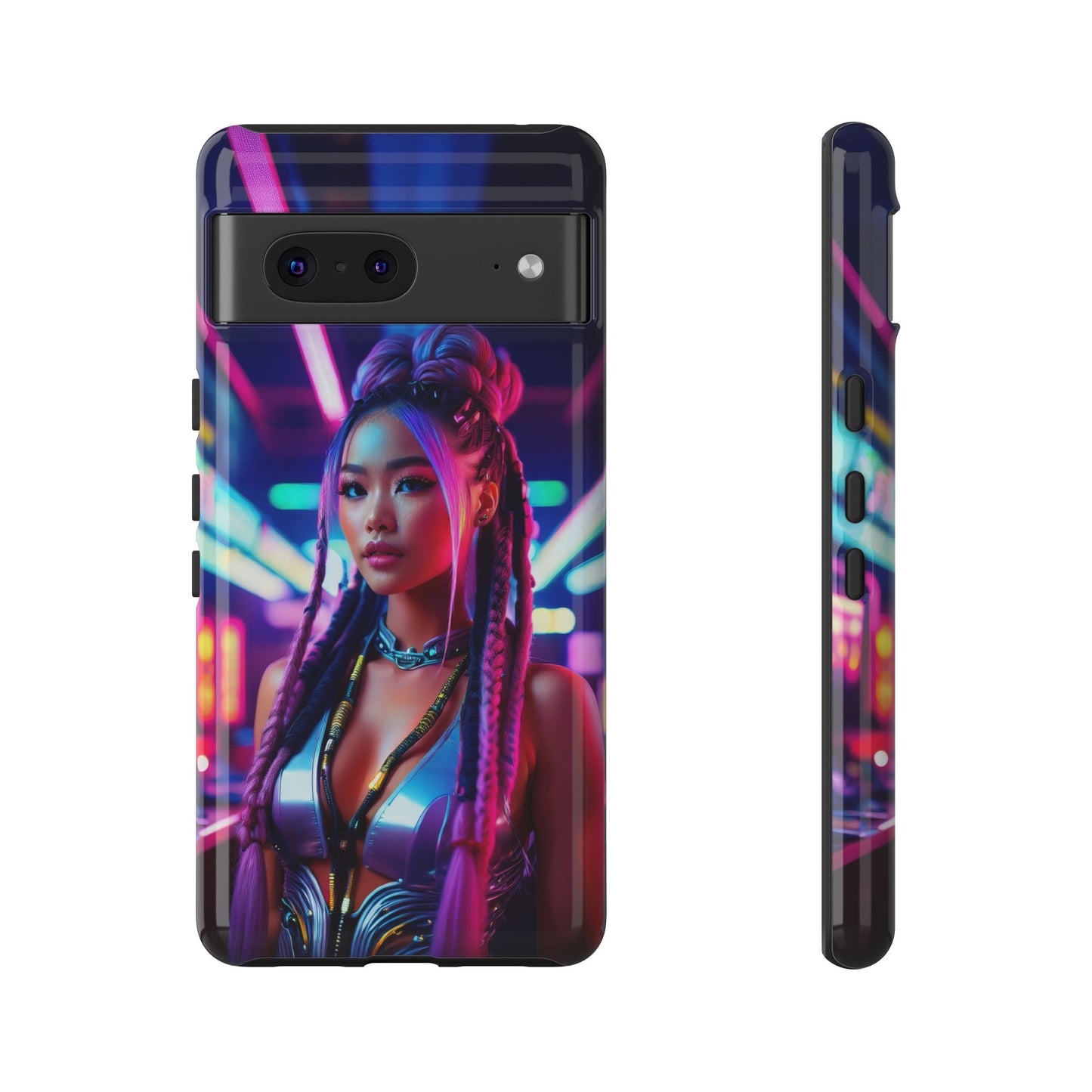 Futuristic Cyberpunk Female Cell Phone Case 008