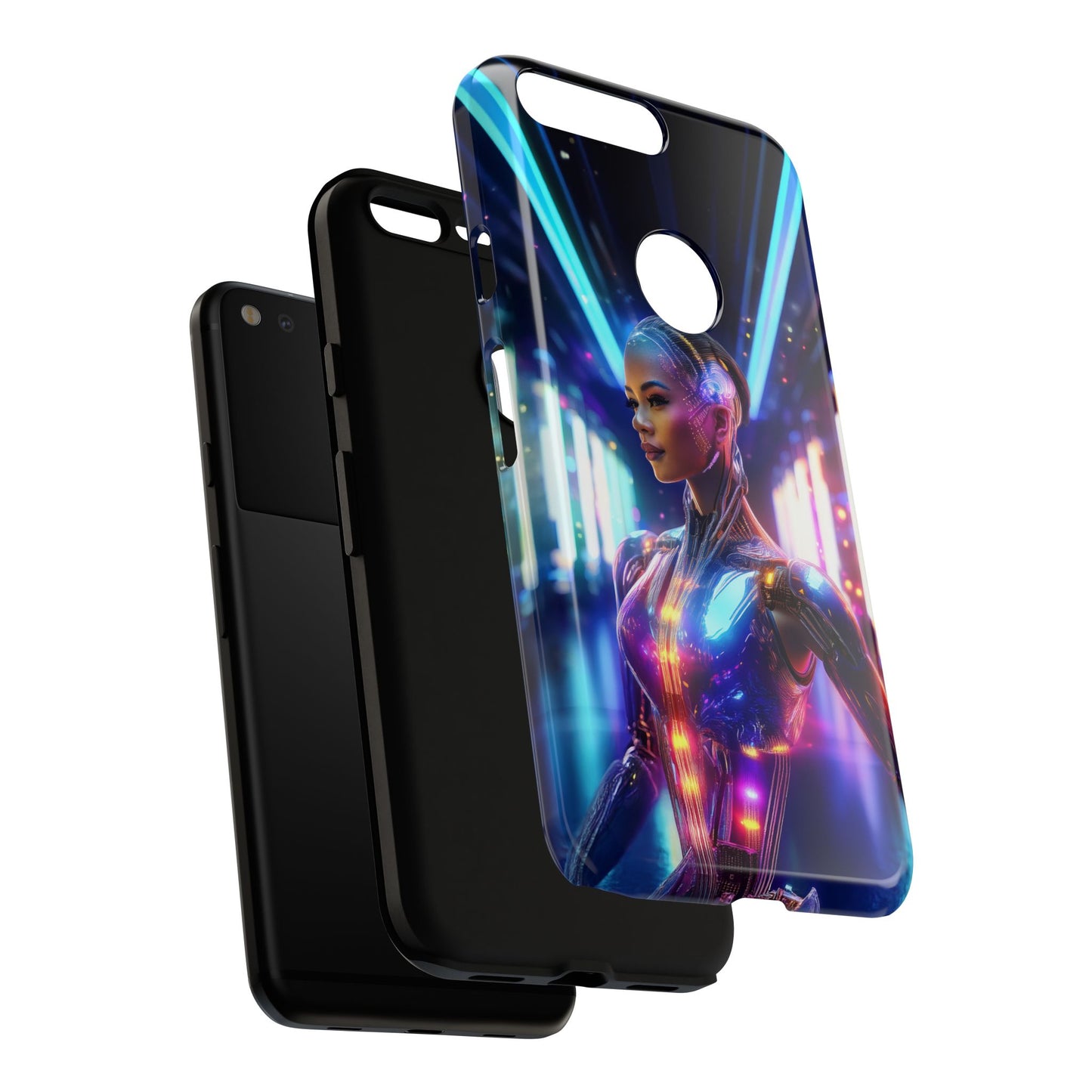 Futuristic Human Android Hybrid Cell Phone Case 010