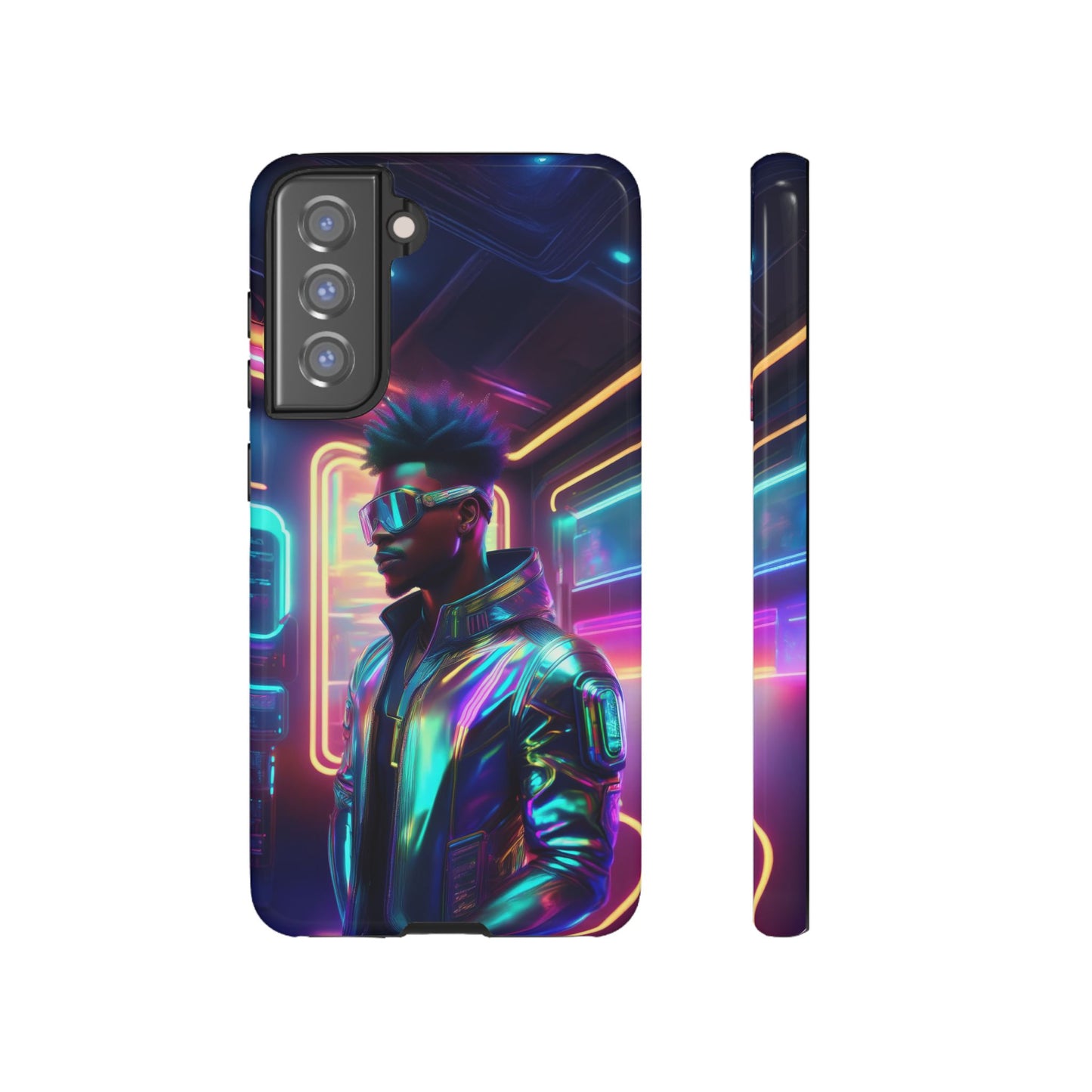 Futuristic Cyberpunk Male Cell Phone Case 004