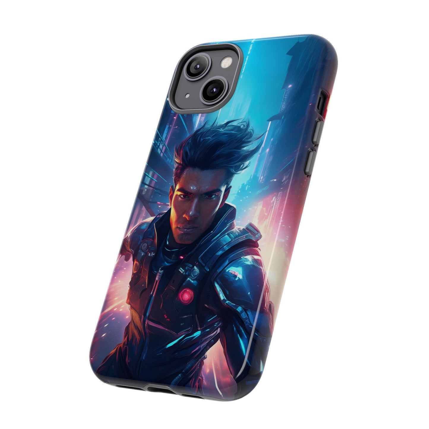 Futuristic Cyberpunk Male Cell Phone Case 017