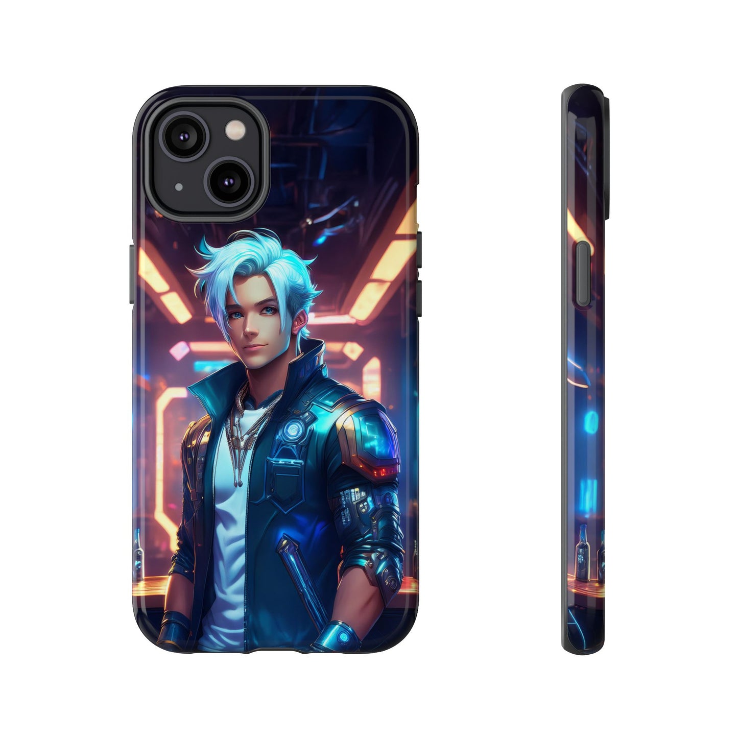 Futuristic Cyberpunk Male Cell Phone Case 009