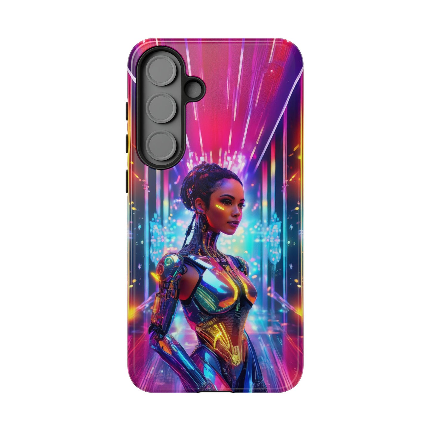 Futuristic Human Android Hybrid Cell Phone Case 006