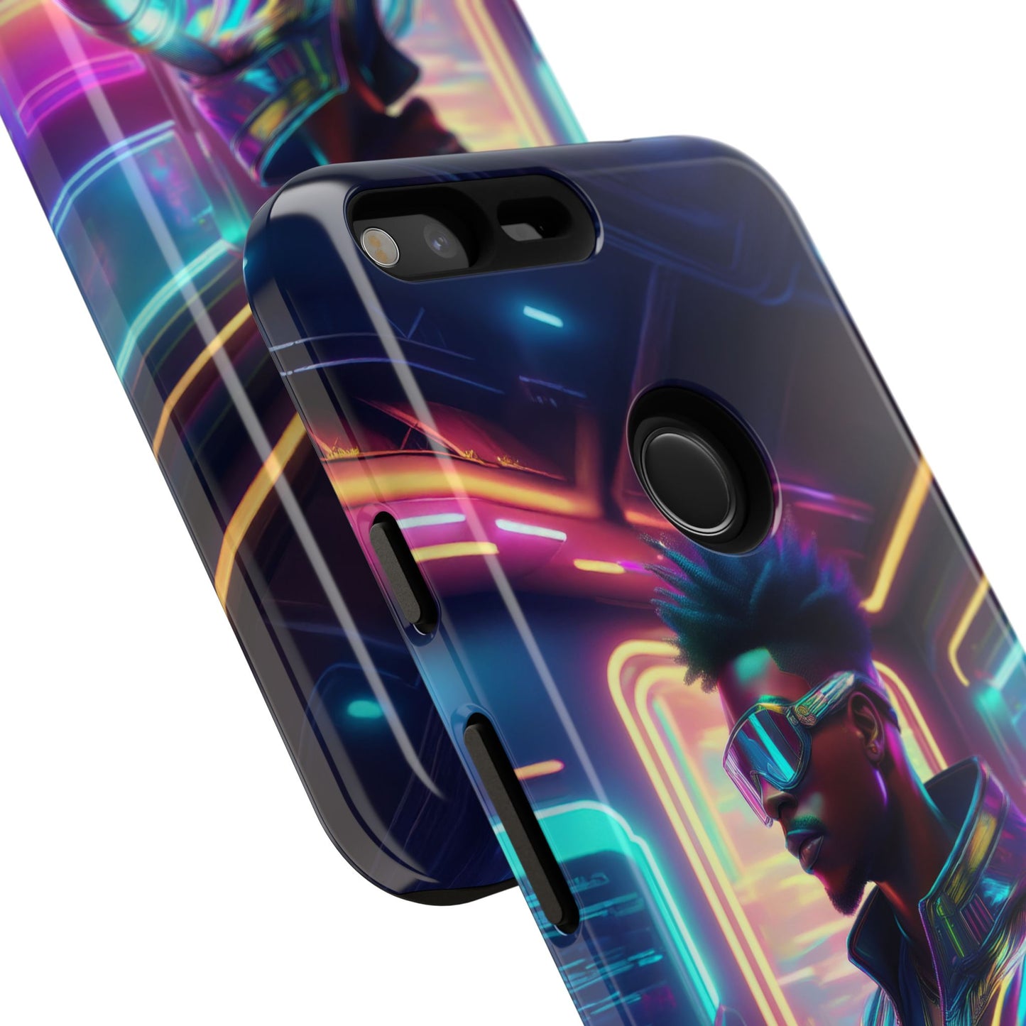 Futuristic Cyberpunk Male Cell Phone Case 004