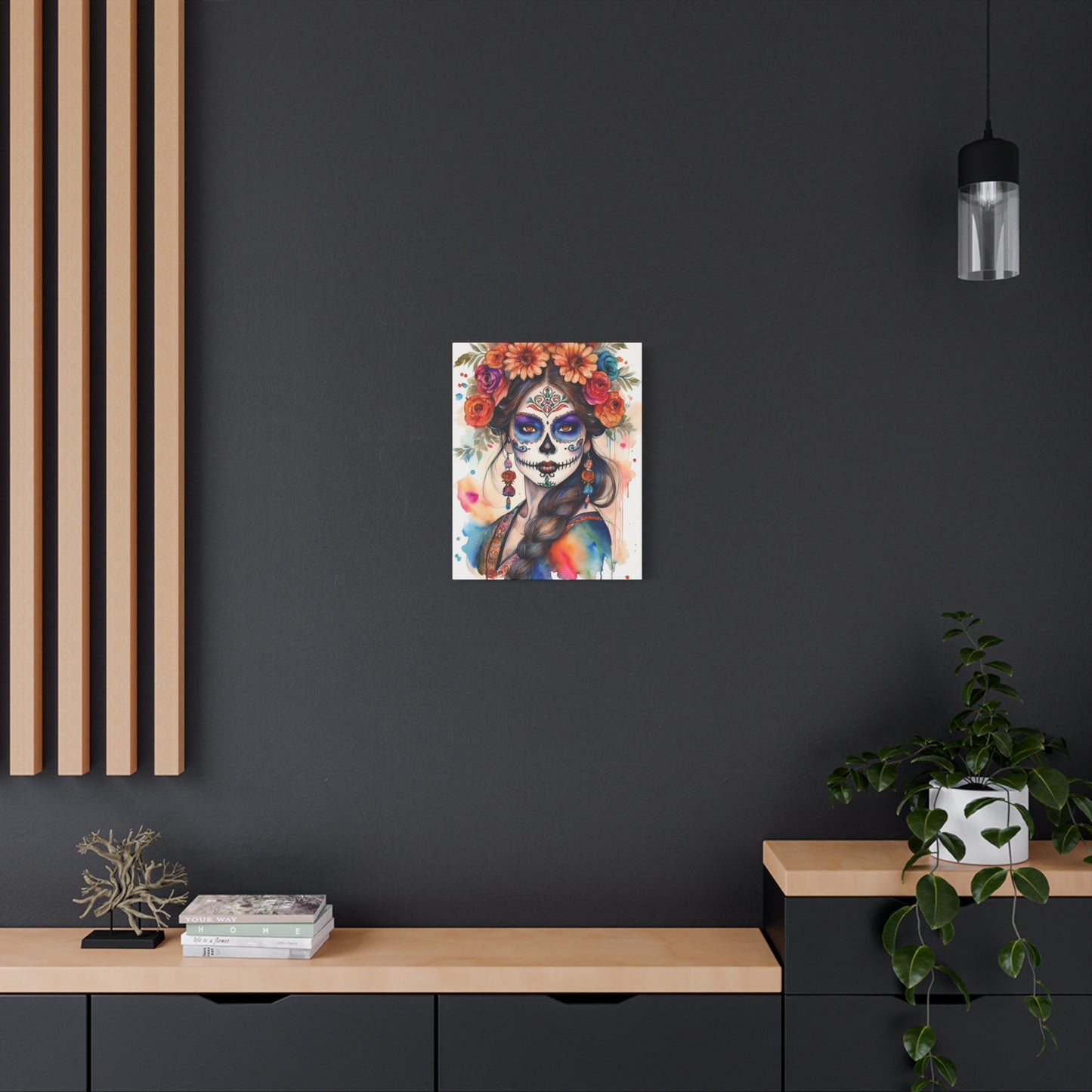 Dia de los Muertos Canvas Art | Day of the Dead - Stretched Matte Wall Decor 012