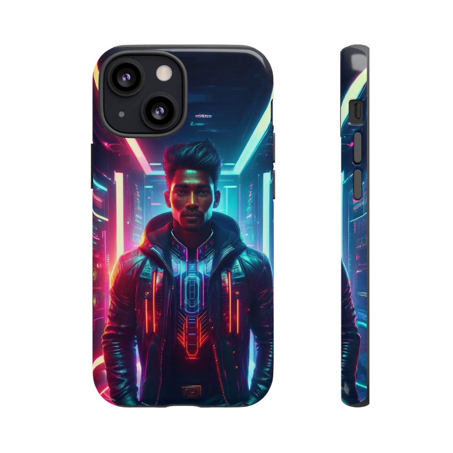 Futuristic Cyberpunk Male Cell Phone Case 001