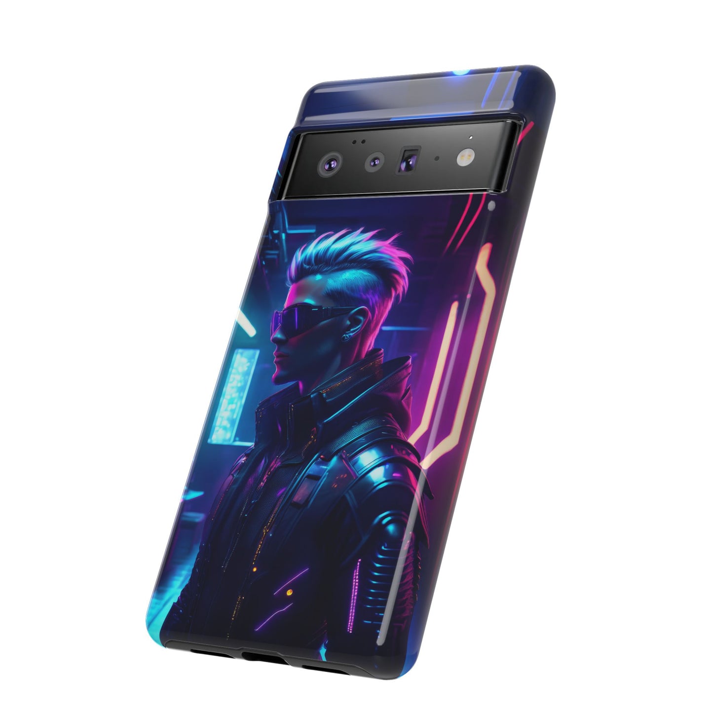 Futuristic Cyberpunk Male Cell Phone Case 002